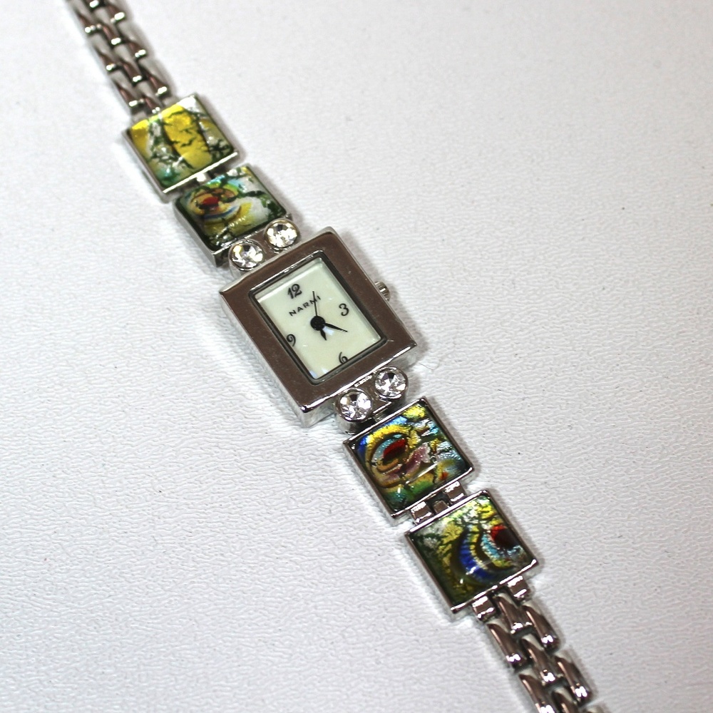 COPY - CLEARANCE⬇️NWOT Green Dichroic Glass Watch—$ FIRM